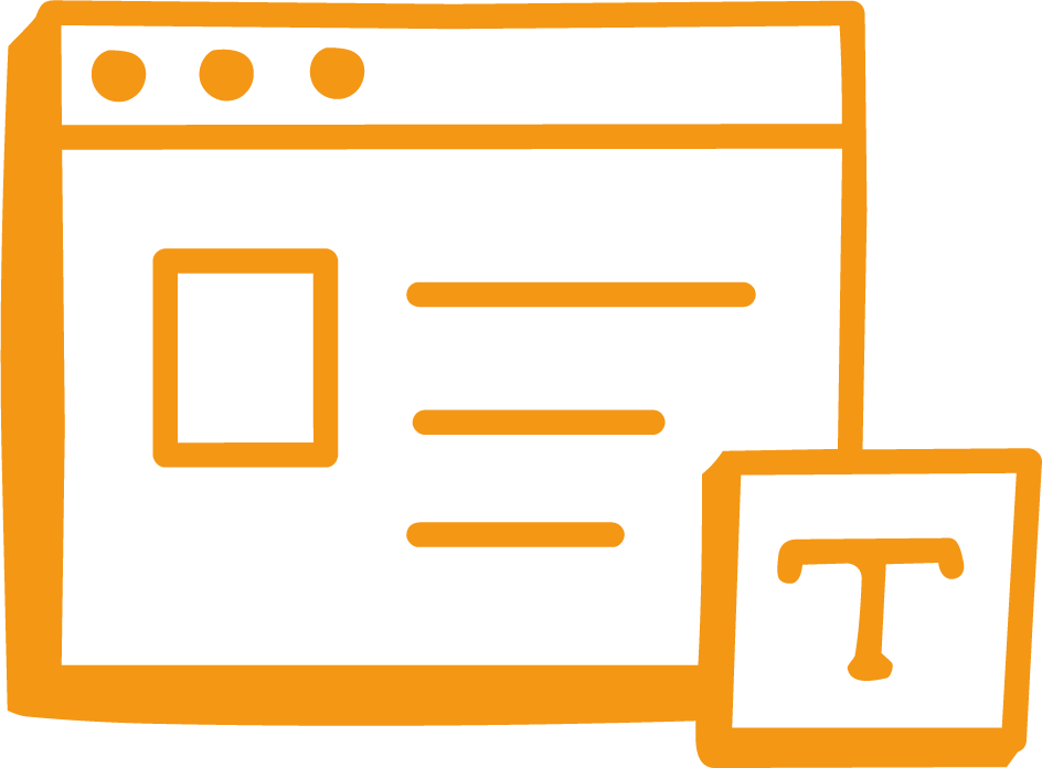 Icône landing page